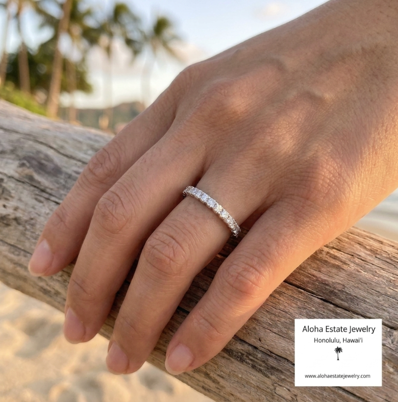 Estate 14K 1/4-Carat Neil Lane Diamonds Wedding Band