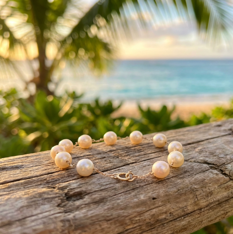 Vintage 18k Akoya Pearls Bracelet