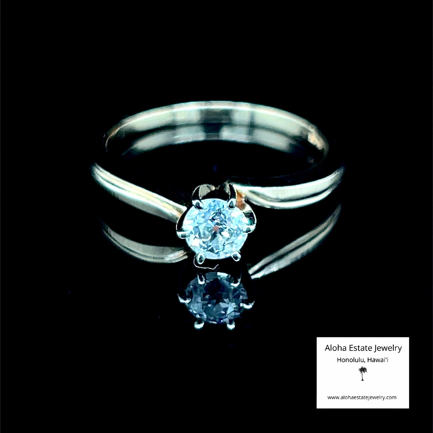 Estate 14K VS Clarity 1/3-Carat Diamond Solitaire