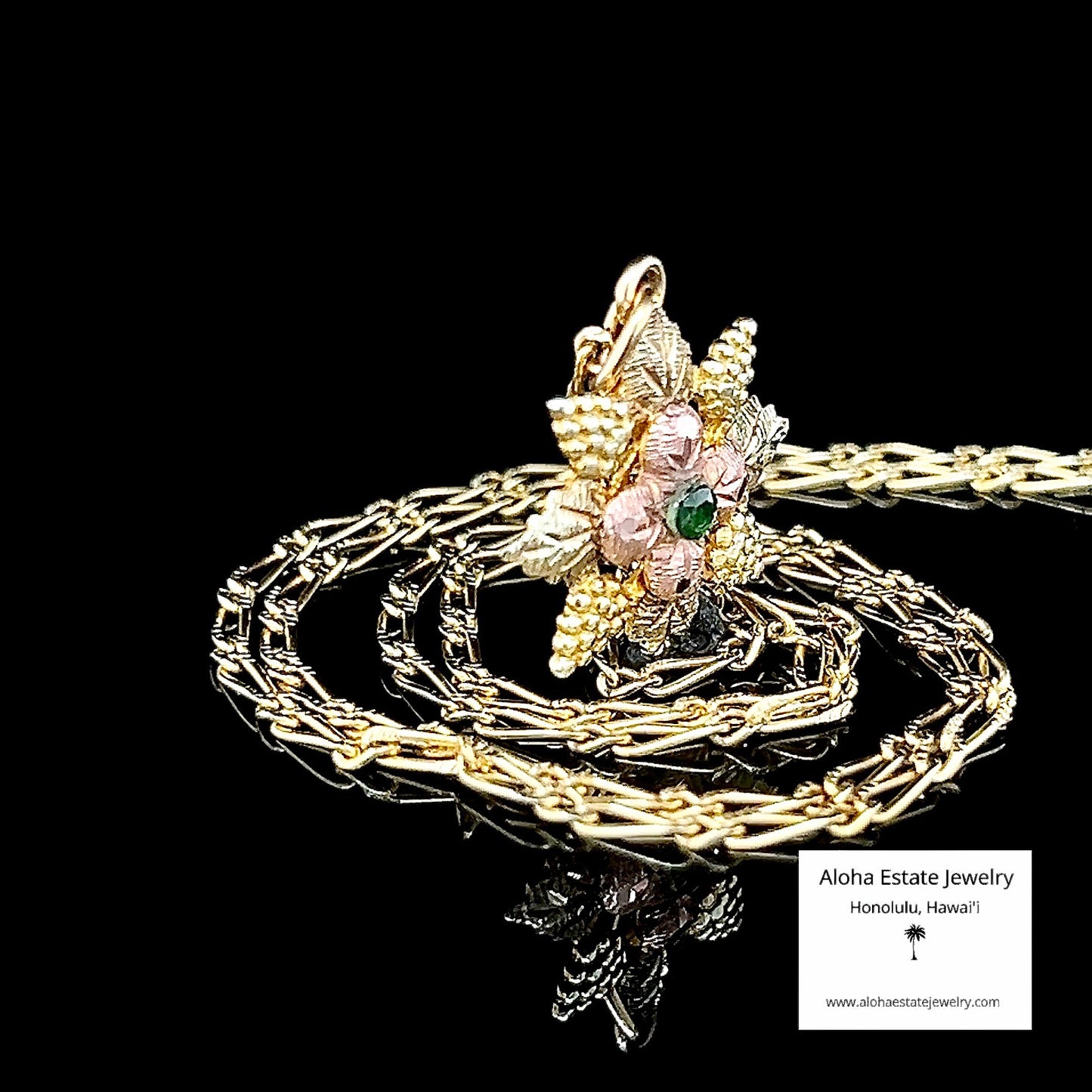 Vintage Landstrom Black Hills 10k Pendant on 22 Inch 10K Chain