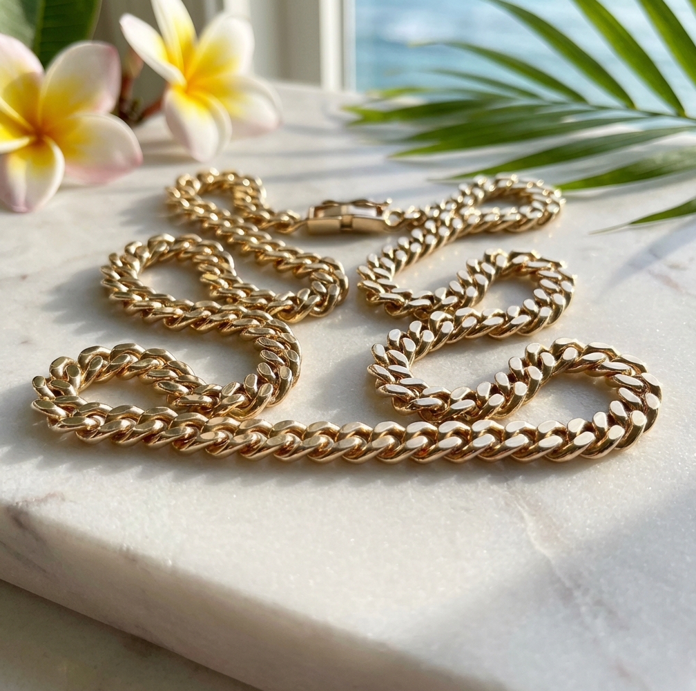 Vintage 18K Curb Link Chain - Exquisite!!