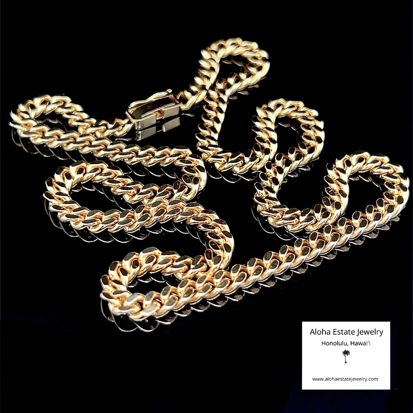 Vintage 18K Curb Link Chain - Exquisite!!
