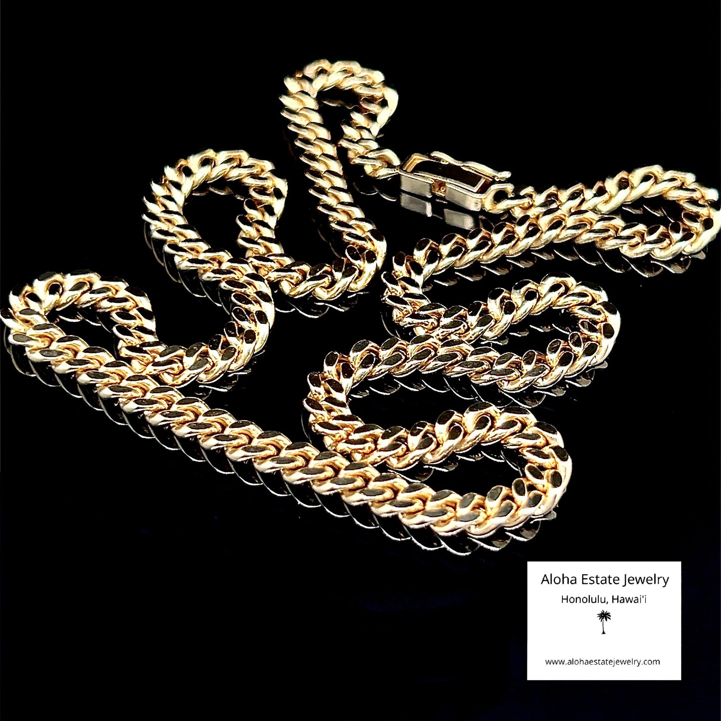 Vintage 18K Curb Link Chain - Exquisite!!