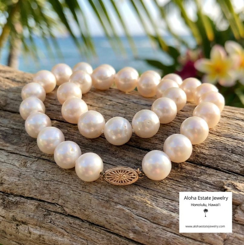 Imperial Very Large Akoya Pearls Necklace