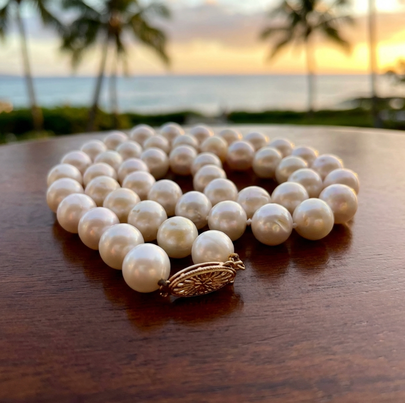 Imperial Very Large Akoya Pearls Necklace