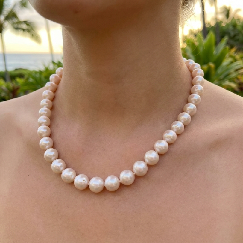 Imperial Very Large Akoya Pearls Necklace