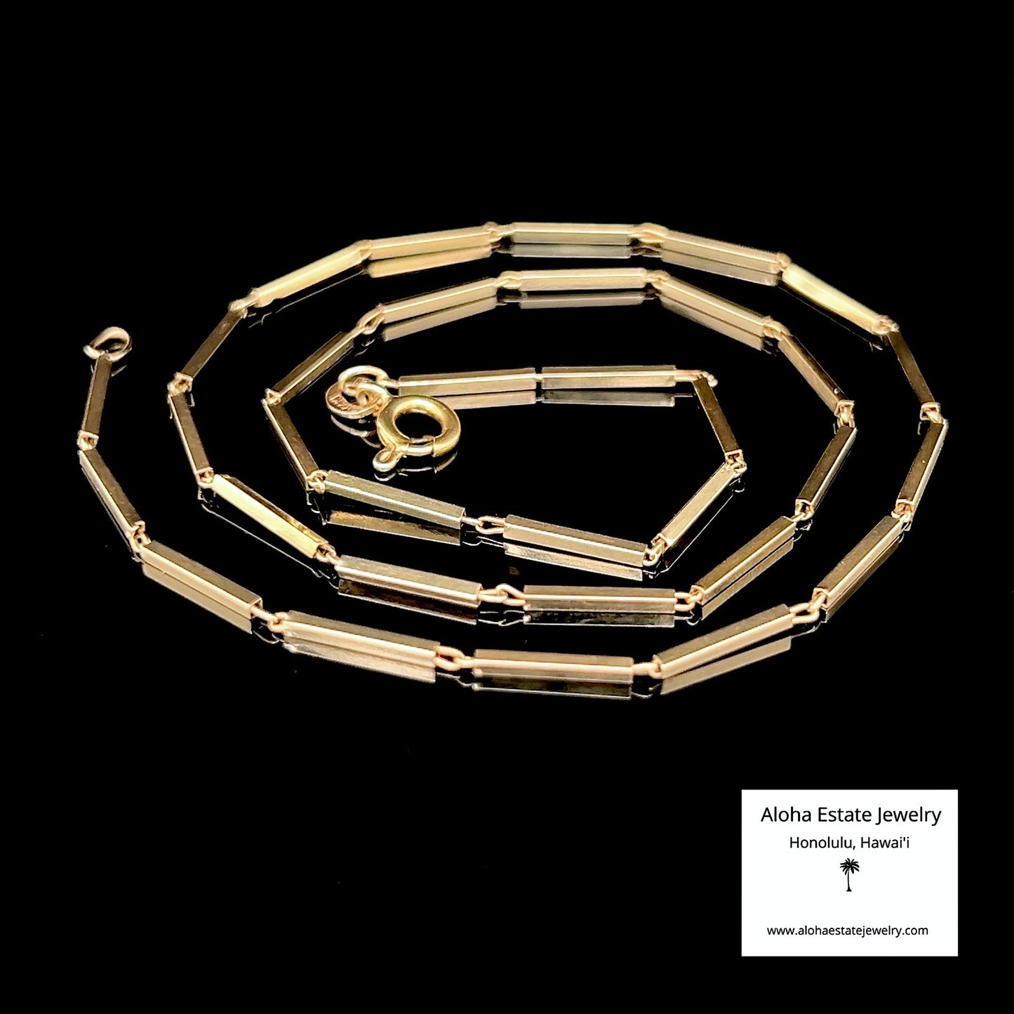 Bar-Link Chain / Necklace in 14K