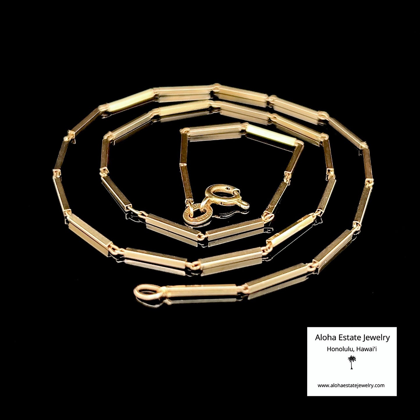 Bar-Link Chain / Necklace in 14K