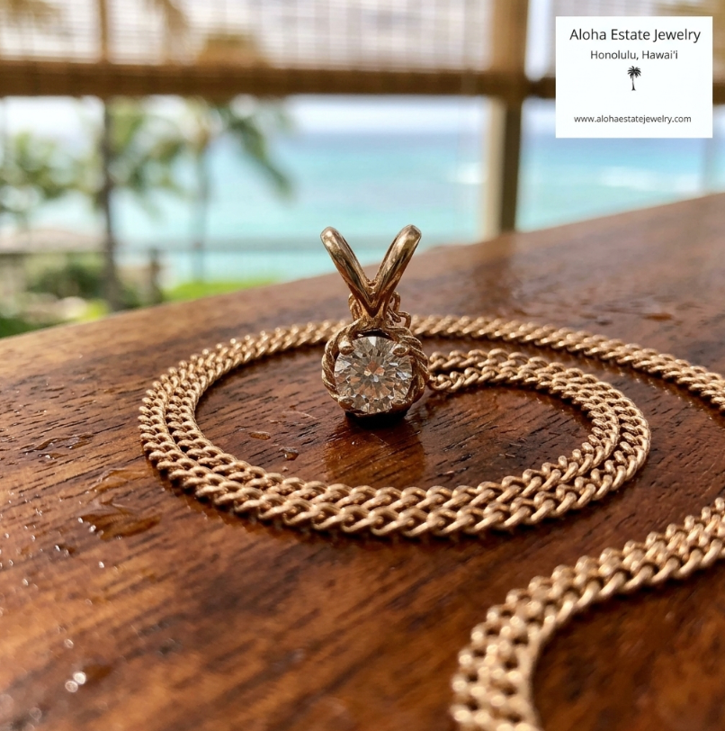 1/4-Carat Diamond Solitaire Pendant