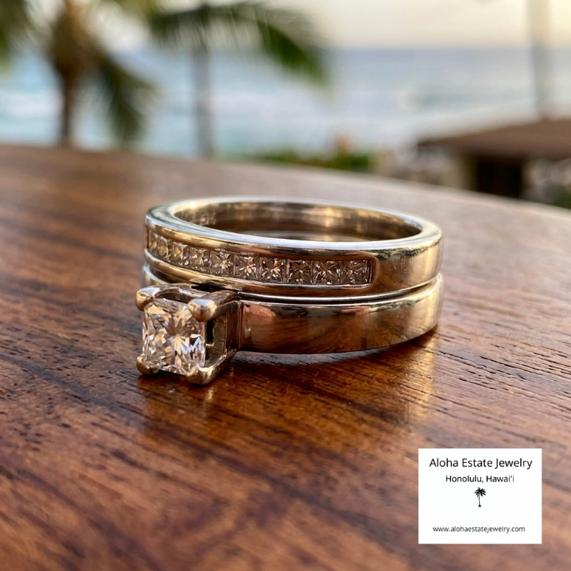 Vintage 1/2-Carat TW Diamond Wedding Set