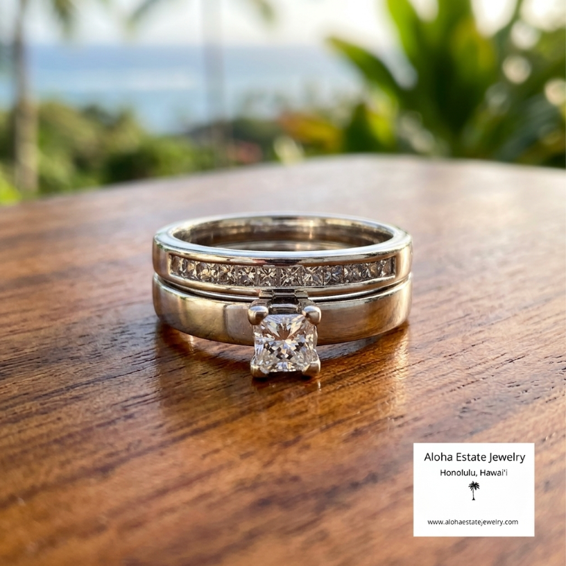 Vintage 1/2-Carat TW Diamond Wedding Set