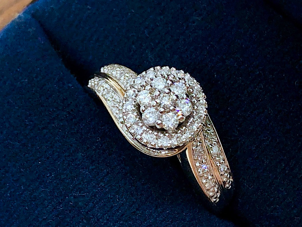 Amazon.com: Keepsake Princess Diamond Ring for Women Wedding Band 925  Sterling Silver 1/10ct (I-J, I3), Size 6 : Clothing, Shoes & Jewelry